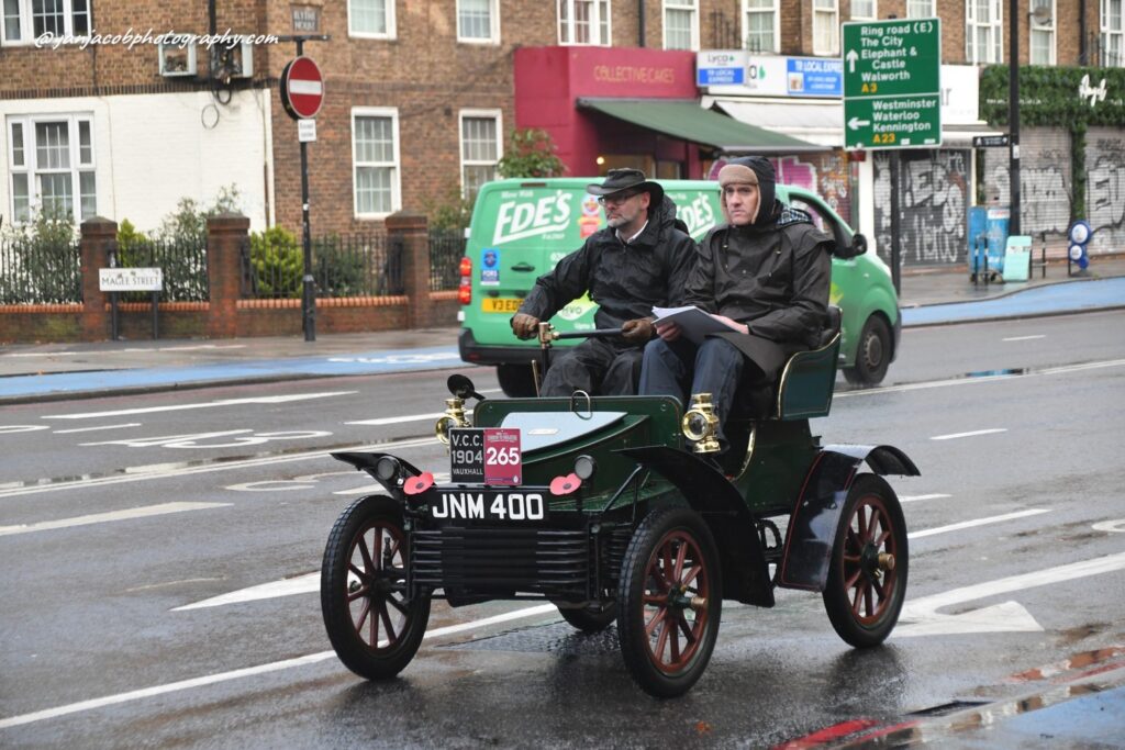 London to Brighton Old Car Competition near Oval Underground Station
