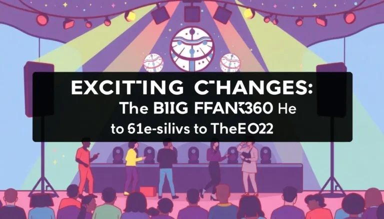 EXCITING CHANGES: FROM THE BIG FANCY TO SILENT DISCO AT THE O2