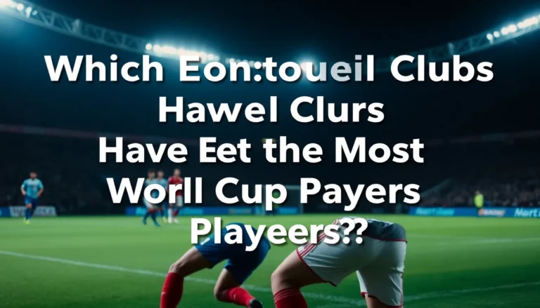 WHICH LONDON FOOTBALL CLUBS HAVE SENT THE MOST WORLD CUP PLAYERS?