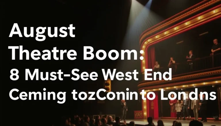AUGUST THEATRE BOOM: 8 MUST-SEE WEST END SHOWS COMING TO LONDON