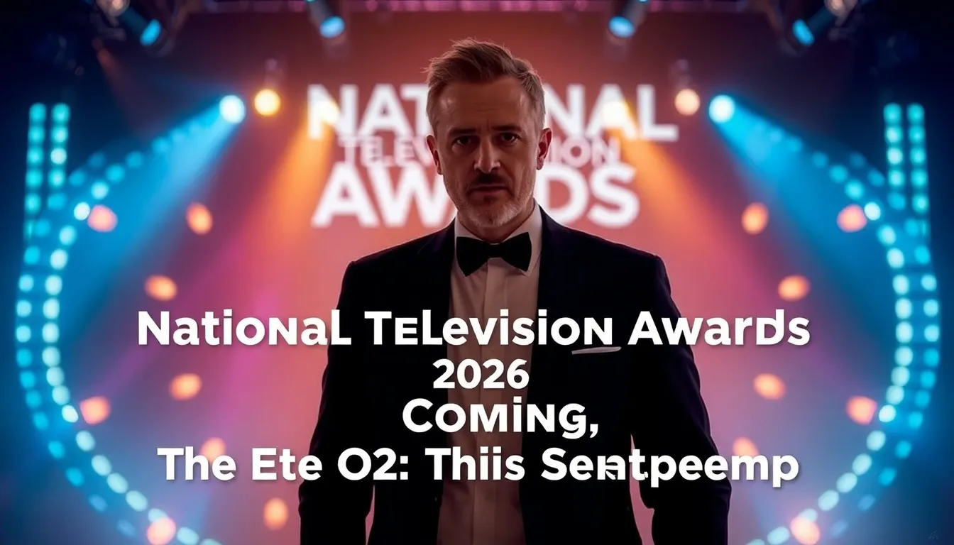 NATIONAL TELEVISION AWARDS 2026 COMING TO THE O2 THIS SEPTEMBER