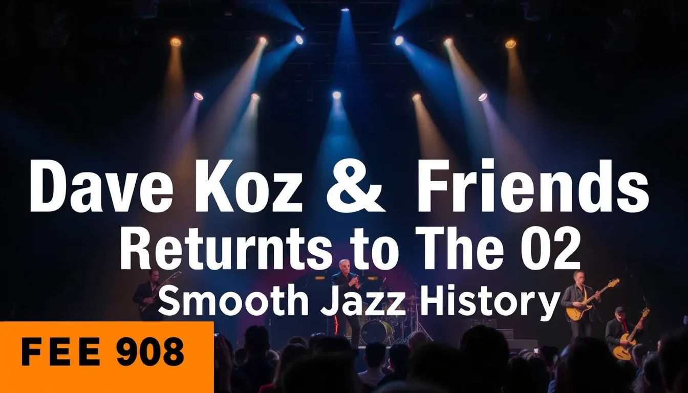 DAVE KOZ & FRIENDS RETURNS TO THE O2: SMOOTH JAZZ HISTORY