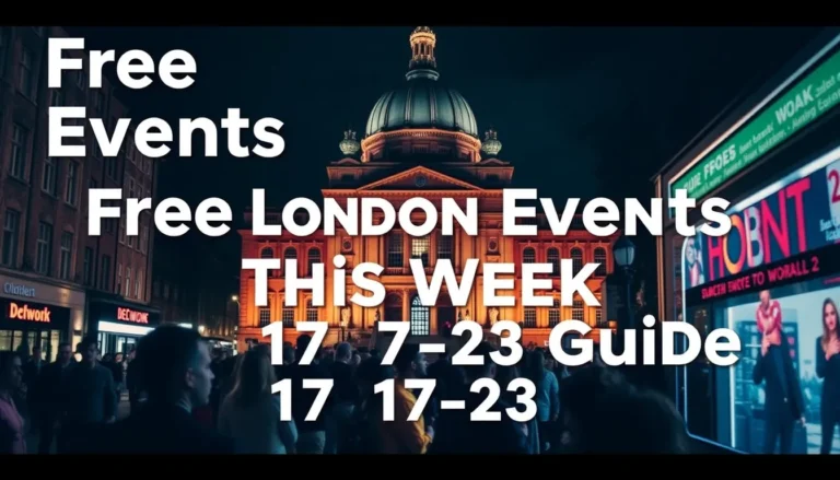 FREE LONDON EVENTS THIS WEEK: AUG 17-23 GUIDE