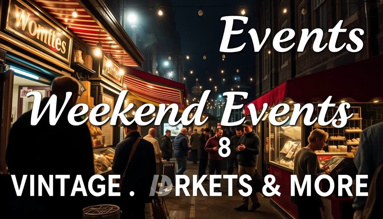 LONDON WEEKEND EVENTS AUGUST 8-9: STREET FOOD, VINTAGE MARKETS & MORE