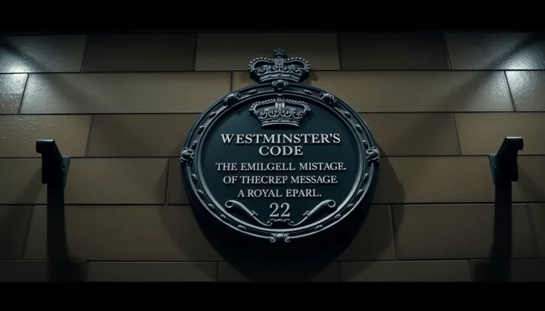 WESTMINSTER'S HIDDEN CODE: THE SECRET MESSAGE BEHIND A ROYAL PLAQUE