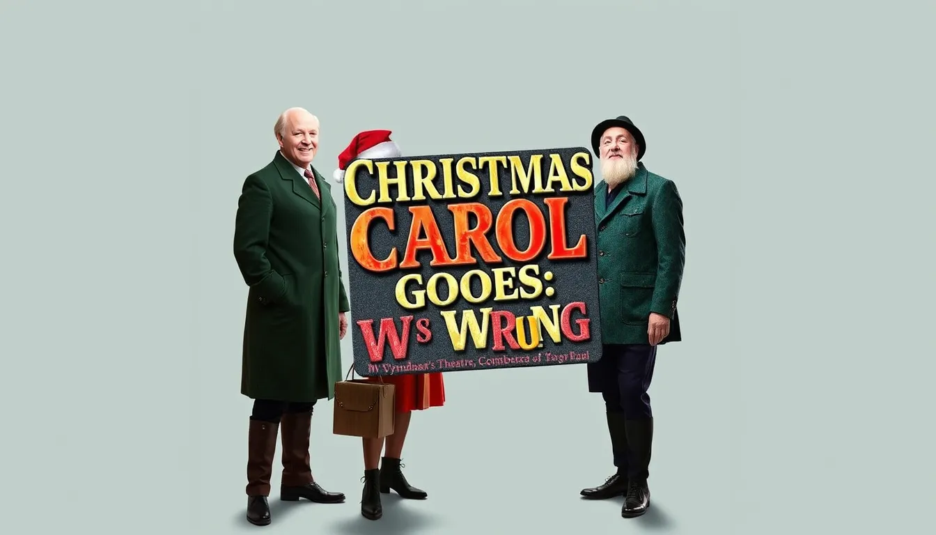 CHRISTMAS CAROL GOES WRONG RETURNS TO WYNDHAM'S THEATRE
